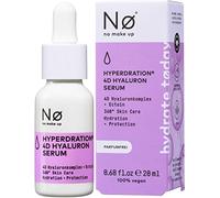 Nø Hydrate today Sérum à l'acide hyaluronique 4D Hyperdration & ectoïne - Sérum pour le visage hydratant à l'acide hyaluronique pour peaux sèches et matures, sans parfum, végétalien, 20 ml