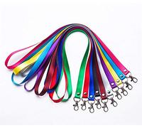 N-K Breakaway Lot de 5 lanières tour de cou avec clip en métal rotatif pour carte d'identité, badge, porte-clés, couleur aléatoire durable