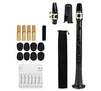N/K Kit de Saxophone de Poche, Sax Alto Portable avec 4 anches 8 Coussin Dentaire et Sac de Transport Mini Instrument à Vent Saxo pour débutants