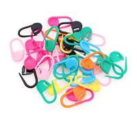 N-K Lot de 50 marqueurs de maille en plastique coloré pour tricot à la main et tricot à la main