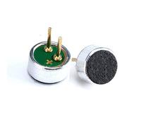 N-K Microphone à condensateur à électret omnidirectionnel Ton en Aluminium Noir Vert stéréo 6022 avec aiguilles