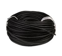 N-K Pulabo Cordon en cuir tissé avec sangle en cuir pour fabrication de bijoux et bracelets Noir 1 m