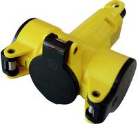 N & L 10192 Adaptateur triple Thermoplastique 230 V jaune IP20