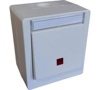 N & L 27715 Interrupteur de contrôle complet en saillie blanc 1 pc(s)