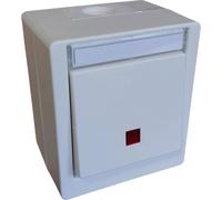 N & L 27715 Interrupteur de contrôle complet en saillie blanc 1 pc(s)