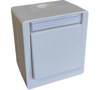 N & L 27720 Inverseur va-et-vient complet en saillie blanc 1 pc(s)