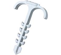 N & L Doppelsteckschelle 4-12mm Bride de montage enfichable 519STN Plage de Ø du faisceau 4 à 12 mm pour montage par emboîtement dans la maçonnerie, avec