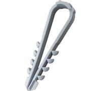 N & L Dübelklemmschelle 3-13mm Bride de montage enfichable 500STN pour montage par emboîtement dans la maçonnerie, avec cheville