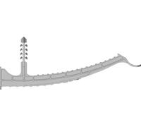 N & L Klemmbügel 100mm Elément de fixation enfichable 540STN pour montage par emboîtement dans la maçonnerie, sans halogène, avec