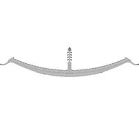 N & L Klemmbügel 200mm Elément de fixation enfichable 541STN pour montage par emboîtement dans la maçonnerie, sans halogène, avec