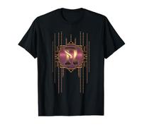 N Letter Monogramme Vintage Glamour Initiale Alphabet rétro T-Shirt Graphique avec Valeur