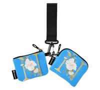 N Lot de 2 porte-monnaie pour cartes de crédit et porte-monnaie avec porte-clés pour homme et femme, multicolore, 4.13"(L) x 3.5"(W), Accessoire de voyage