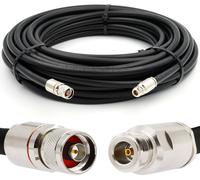 N mâle à N femelle Câble coaxial 90m - 50ohm 10D-FB Étanche Ø13mm Extension Ultra Low Loss Cable d'antenne - WiFi RF Antenne GSM 3G 4G LTE 5G Routeur Amplificateur de signal Lora Ham CB Radio