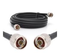 N mâle à N mâle 30cm Cable coaxial 50ohm 5D-FB Ø7.5mm Câble d'extension Exterieur à Faible Perte rallonge Etanche pour Routeur WiFi Radio Antenne LTE GSM Amplificateur 4G 5G 6G LTE Hotspot