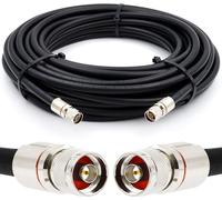 N mâle à N mâle Câble coaxial 90m - 50ohm 10D-FB Étanche Ø13mm Extension Ultra Low Loss Cable d'antenne - WiFi RF Antenne GSM 3G 4G LTE 5G Routeur Amplificateur de signal Lora Ham CB Radio