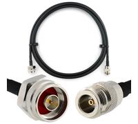 N mâle Hex vers N femelle 2m Cable Coaxial - câble d'extension HF240 (LMR 240 équivalent) rallonge etanche - pour Routeur WIFI Radio Antenne LTE Amplificateur GSM 4G 5G 6G LTE Hotspot