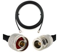 N mâle vers N femelle 15m Cable Coaxial - câble d'extension HF240 (LMR 240 équivalent) rallonge etanche - pour Routeur WIFI Radio Antenne LTE Amplificateur GSM 4G 5G 6G LTE Hotspot