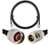 N mâle vers N femelle 2m Cable Coaxial - câble d'extension HF240 (LMR 240 équivalent) rallonge etanche - pour Routeur WIFI Radio Antenne LTE Amplificateur GSM 4G 5G 6G LTE Hotspot