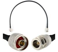 N mâle vers N femelle 50cm Cable Coaxial - câble d'extension HF240 (LMR 240 équivalent) rallonge etanche - pour Routeur WIFI Radio Antenne LTE Amplificateur GSM 4G 5G 6G LTE Hotspot