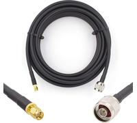 N mâle vers SMA mâle Câble coaxial 50cm - 50ohm 5D-FB Ø7.5mm Extension Ultra Low Loss Cable d'antenne - WiFi RF Antenne GSM 3G 4G LTE 5G Routeur Amplificateur de signal Lora Ham CB Radio