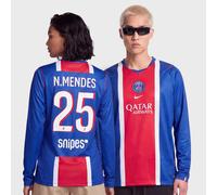 N.Mendes / No. 25 / PSG Dri-FIT Jersey Longsleeve Home Stadium bleu M