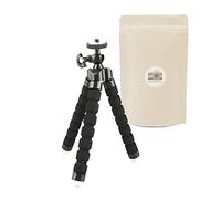 N Mini Trépied de Table Flexible Leger Petite Taille Universel pour Appareil Photo Compact Compatible Toutes Marques Canon Nikon Sony Fuji Pentax Panasonic. - Noir - ADAPTOUT Marque FRANÇAISE