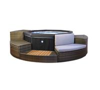 Spa semi-rigide octogonal Octopus NetSpa - 4 à 6 personnes - mobilier 5 éléments