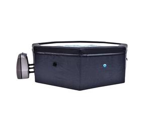 N NETSPA - Spa - Octopus - Semi-Rigide Octogonal 4+2 Places - SP-OCT165 - Portable Compacte en PVC avec Chauffage, Pompe de Filtration de l’Eau et Couverture Isotherme - Volume 1000l - 193x73cm