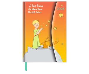 N NEUMANNVERLAGE - Le Petit Prince 2025 Diary, 16 x 22 cm, agenda de poche avec fermeture magnétique et ruban marque-page, poche pour cartes de visite, calendrier annuel et international : Magneto