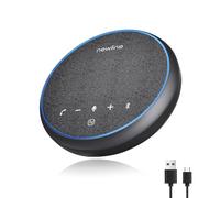 N newline Haut-Parleur de conférence et Microphone Bluetooth, Capture vocale à 360°, réduction du Bruit AI, Double connectivité et 43 Heures de Veille, USB C, Parfait pour Les réunions Zoom