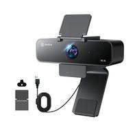 N newline Webcam 4K avec microphone, suivi de présentateur AI, contrôle gestuel, champ de vision 95°/78°/65°, caméra PC avec cache de confidentialité pour ordinateur portable, zoom, Skype, équipes