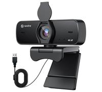 N newline Webcam 4k pour PC avec 2 Micro et Capteur Sony, New Upgraded Autofocus, 30fps, Correction de La Lumière, avec Privacy Shutter, USB Full HD Webcam pour Streaming Laptop Mac Skype
