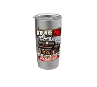N’Ouvre Pas Je Sais Que Tu Veux Regarder Humour BBQ Gobelet isotherme en acier inoxydable double paroi