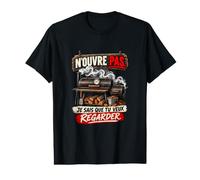 N’Ouvre Pas Je Sais Que Tu Veux Regarder Humour BBQ T-Shirt Graphique avec Valeur