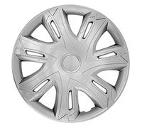 N-Power Lot de 4 enjoliveurs argentés 15"