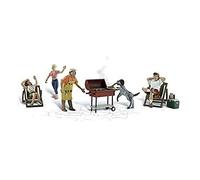 N Scenic Accents Backyard Barbeque (4 Figures, 2 Chairs, Grill, Cooler & Dog) Woodland Scenics by Woodland Scenics