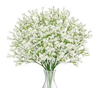 N&T NIETING Gypsophile Lot de 10 fleurs artificielles pour mariage, bouquets de mariée, bricolage et décoration (blanc)