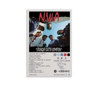 N.W.A Straight Outta Compton Poster sur toile Peinture à l'huile Impression sur toile Décoration murale d'intérieur 50 x 75 cm