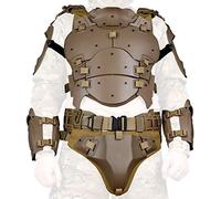 N/W Airsoft Tactical Armor Set, Protecteur de Poitrine Tactique réglable Molle, Ceinture de Combat réglable pour la Protection des épaules du coude, Costume de Film CS