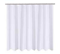 N&Y HOME Doublure de Rideau de Douche en Tissu avec œillets, Lavable et imperméable pour Salle de Bain avec œillets, 243,8 x 198 cm, Blanc XL