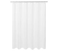 N&Y Home Rideau de Douche ou Doublure en Tissu imperméable, Lavable en Machine, Doublure en Tissu TPU Respirant, Blanc, 183 x 183 cm