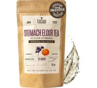 Nº006 Stomach Elixir Tea-Digestive Sans Théine-Fenouil,Camomille,Reglisse,Menthe Poivrée-Digestion,Transit,Detox Foie Et Intestin,Confort Digestif,Relax-Thé En Vrac 70g