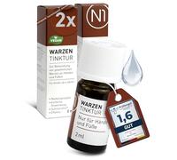 N1 Teinture de verrues 2 x 2 ml, anti-verrues, facile et sans douleur, verrues pour verrues sur les mains et les pieds, efficace dès la première utilisation, produit pharmaceutique