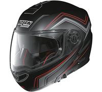 N104 Absolute Como N-COM Casque de Moto Noir Mat Taille S