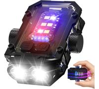 N11 Mini Led Torch With Rotatable To Release Mood,Clip,Keyring,Powerful Rechargeable With Red Blue Flash Light,1000 Lumens,Red Torch Light For Camping,Hiking
