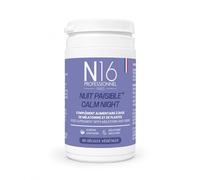 N16 Professionnel Nuit Paisible - Complément Alimentaire Sommeil Mélatonine 1,2 mg & Plantes - Aubépine, Coquelicot, Eschscholtzia - 60 Gélules Végétales - 30 Jours - Fabriqué en France