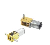 N20 All Metal Gear electronic starter DC 3V-12V 4RPM-381RPM Slow Speed High Torque Dual Axis Engine Worm Reduction electronic starter Smart Robot Car ICXLPMC(D 95RPM-381RPM_SINGLE SHAFT)