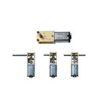 N20 All Metal Gearbox electronic starter Single/Dual/Long Shaft DC 3V-12V Slow Speed Large Torque Worm Gear electronic starter DIY Robot Model Car ICXLPMC((D)95-381RPM_SINGLE SHAFT)