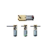 N20 Full Metal Gear Box electronic starter Singal/Dual Shaft/Long Shaft DC 3V 6V 12V 4RPM-381RPM Slow Speed Large Torque DIY Eleltric Lock IINKUEYK(E 34RPM-136RPM,Single Shaft)