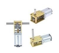 N20 Full Metal Gear Box Motor Singal/Dual Shaft/Long Shaft DC3V6V12V 4RPM-381RPM Slow Speed Large Torque DIY Eleltric Lock(Dual Shaft 10mm,136RPM_12V)